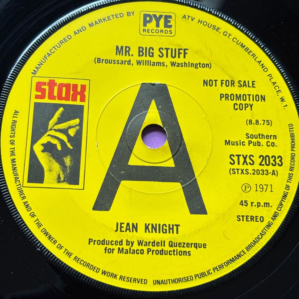 Jean Knight-Mr Big Stuff-UK Stax Demo E