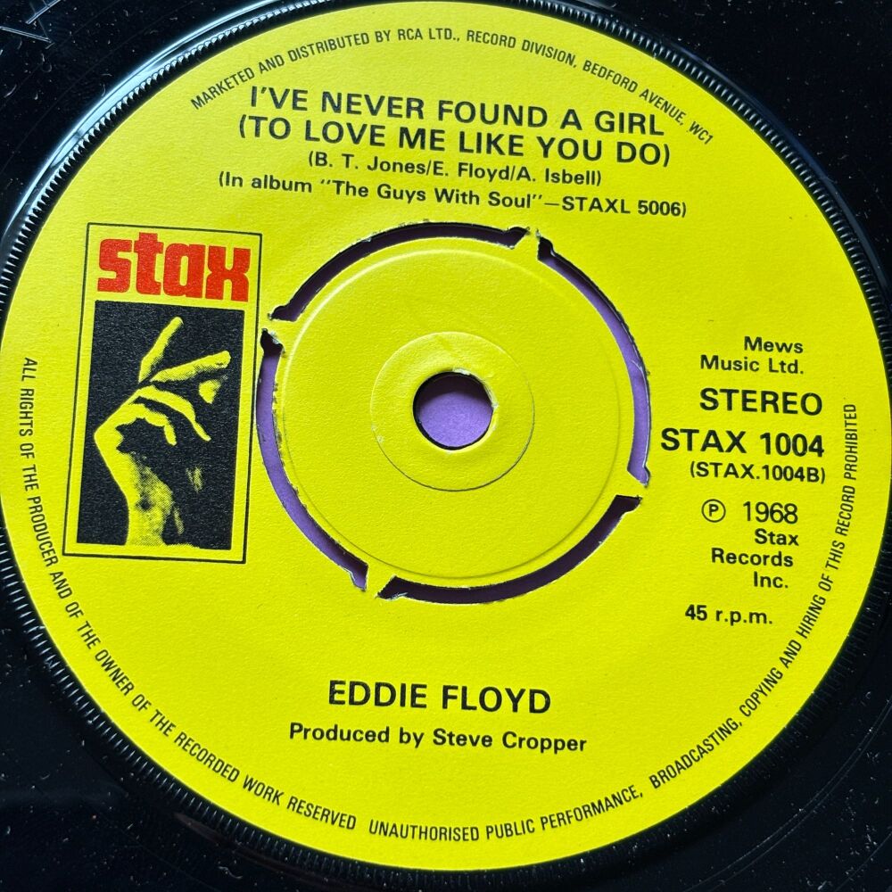 Eddie Floyd-I've never found a girl-UK Stax M-