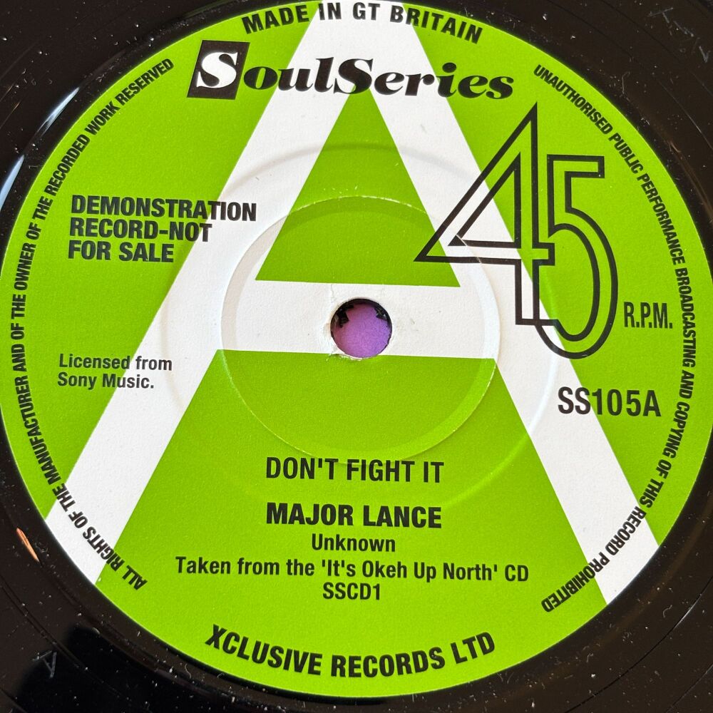 Major Lance-Don't fight it/ Nothing can stop me-Soul Series R M-