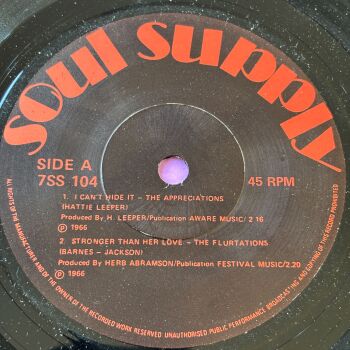 Appreciations-I can't hide it-Soul Supply EP M-