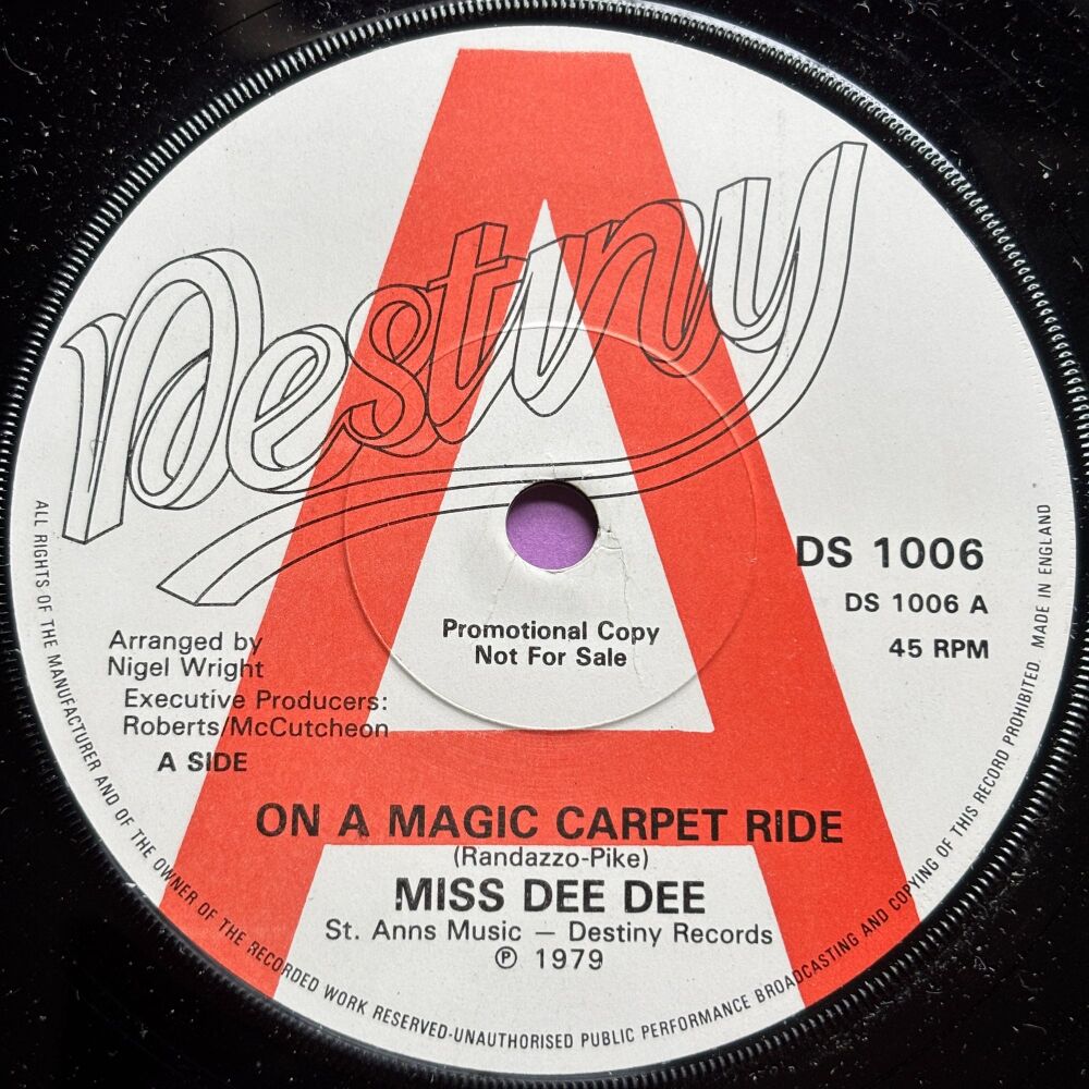 Miss Dee Dee-On a magic carpet ride-UK Destiny Demo M-