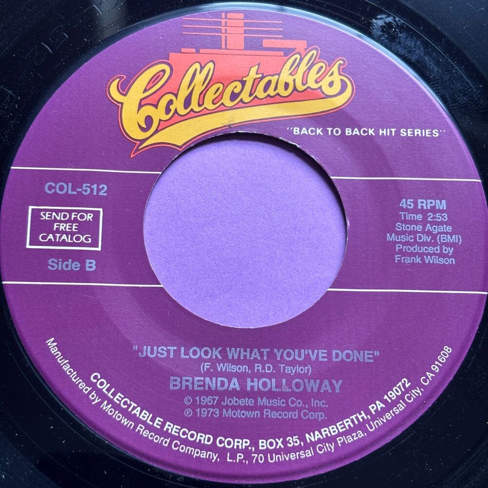 Brenda Holloway-Just look what you've done-Collectables E+
