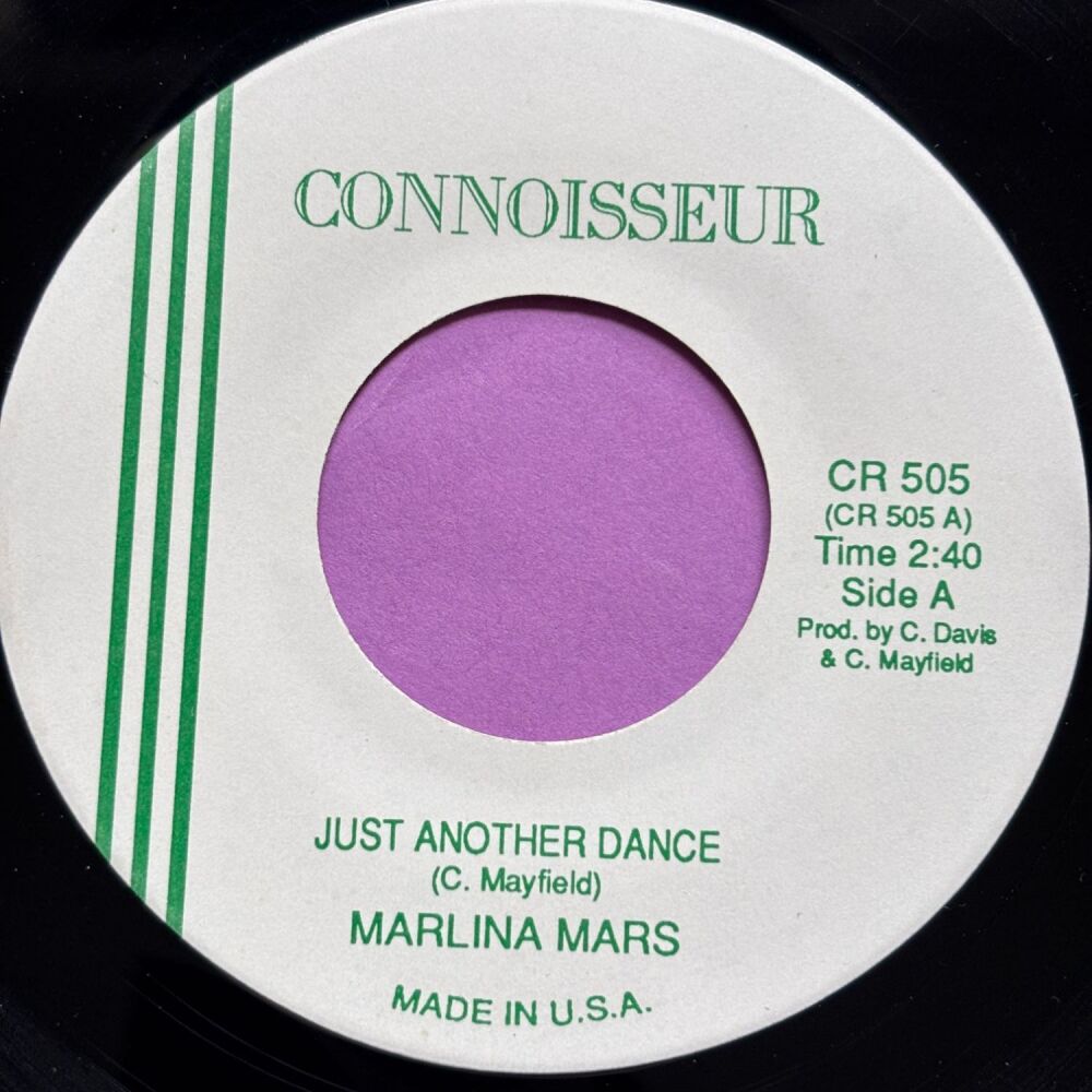 Marlina Mars-Just another dance/ It's love that really counts-Connoisseur R