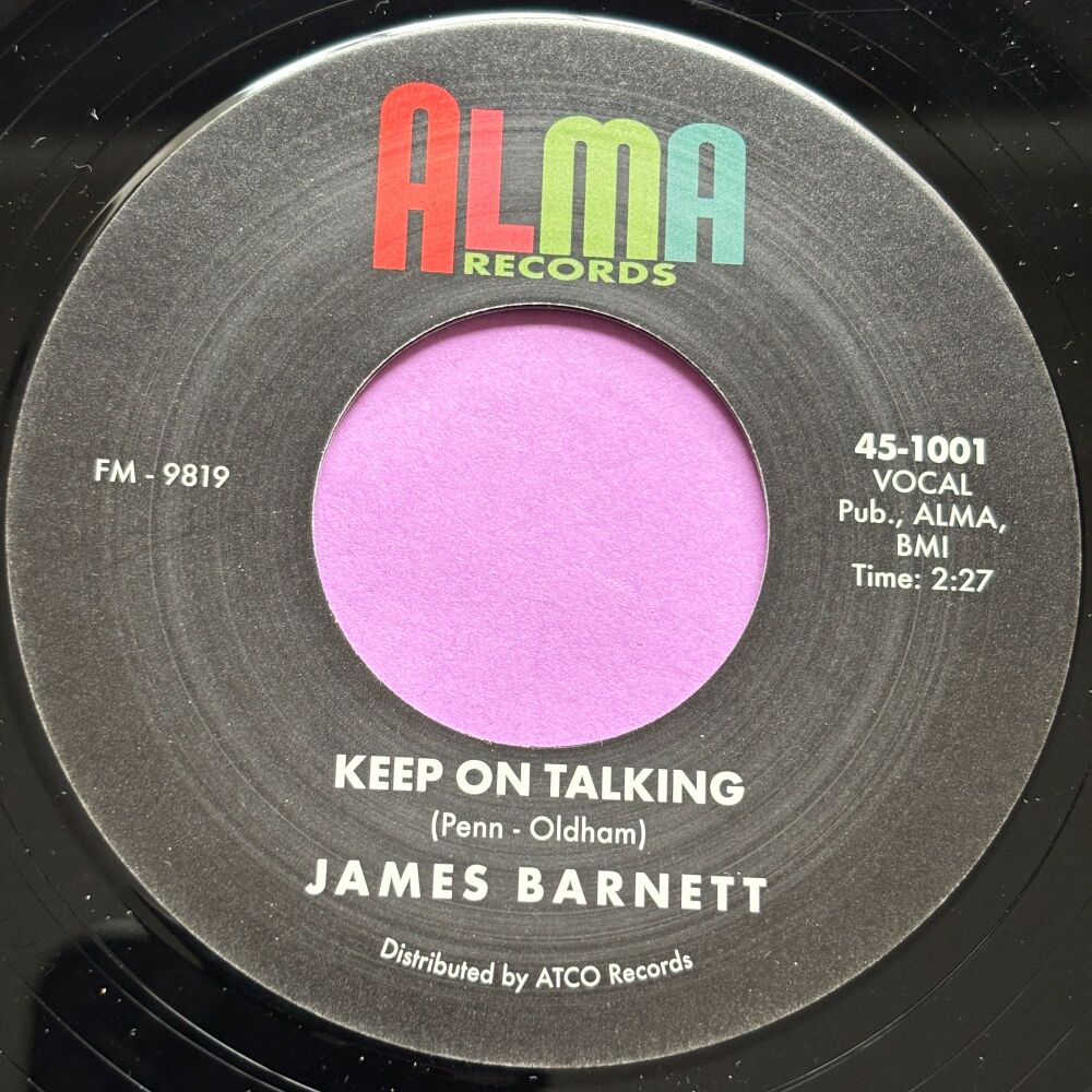 James Barnett-Keep on talking-Alma R E+