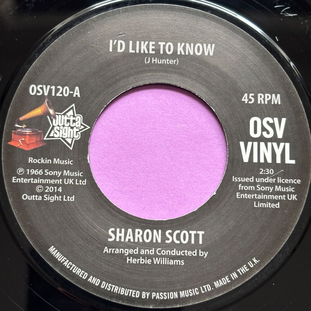 Sharon Scott-I'd like to know-RCA Outta Sight M-