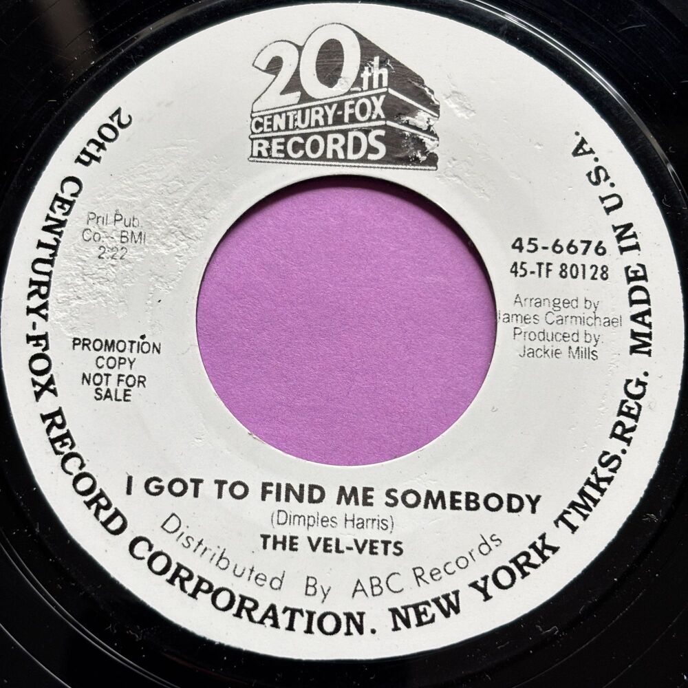 Vel-Vets-I got to find me somebody-20th Century R E+