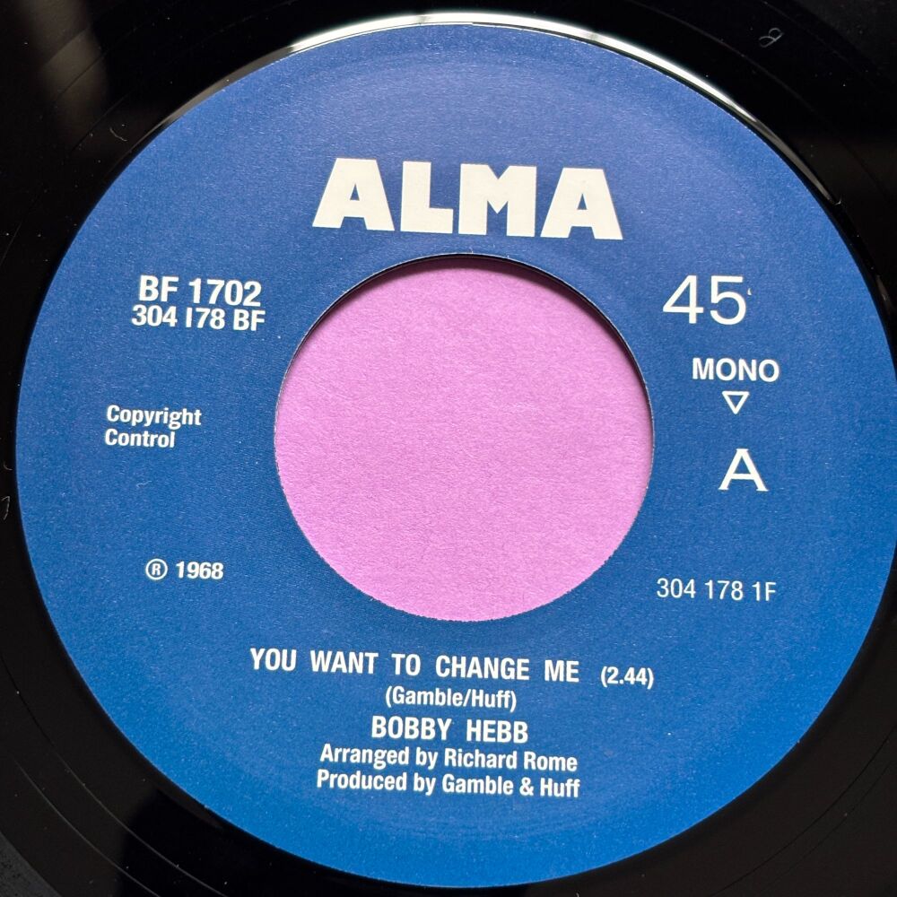 Bobby Hebb-You want to change me-Alma R E+