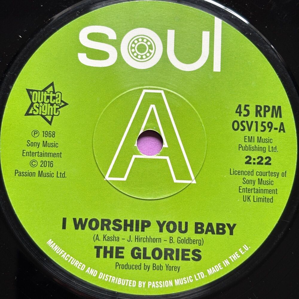 Glories-I worship you baby-Outta Sight R E+