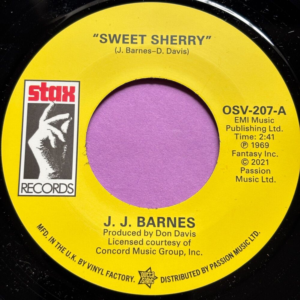 J.J Barnes-Sweet sherry-Stax R E+