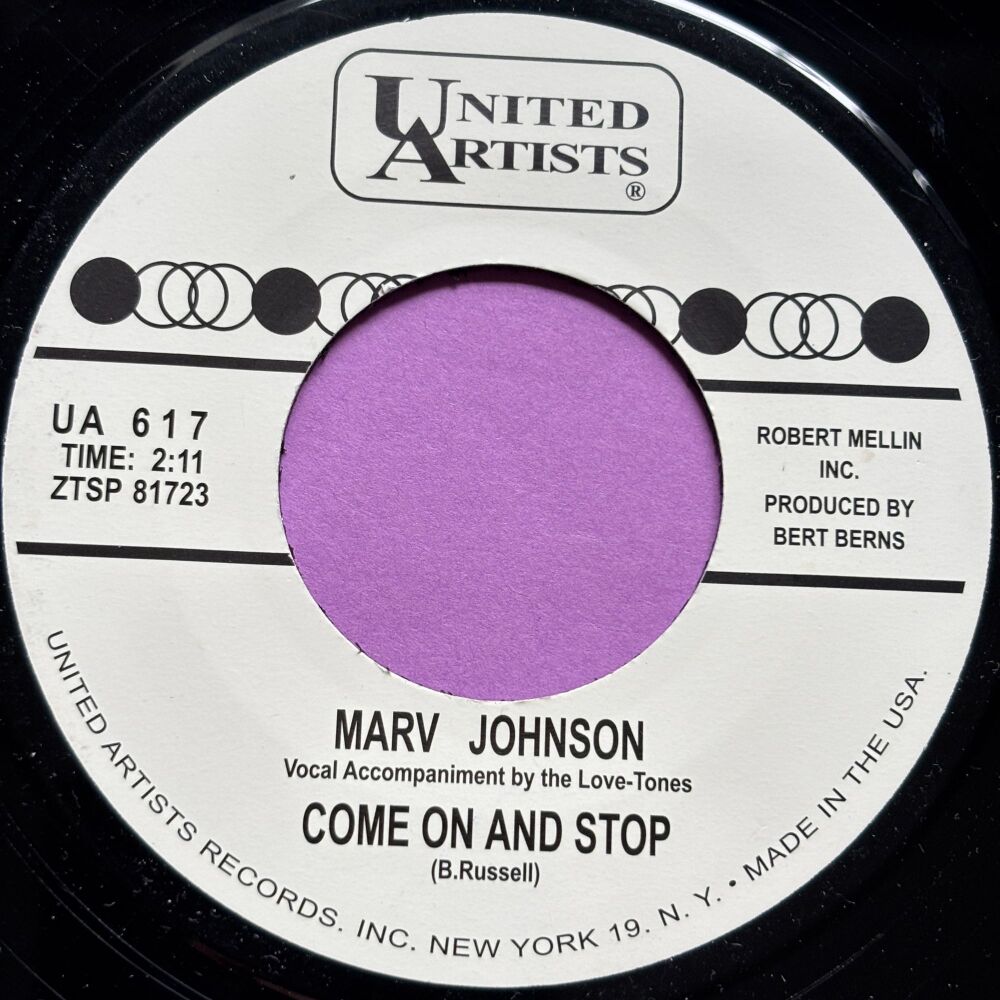Marv Johnson-Come on and stop=UA R E+