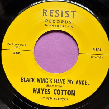 Hayes Cotton-Black wings have my angel-Resist R E+