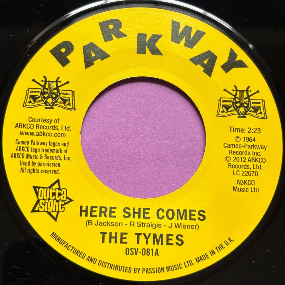 Tymes-Here she comes-Parkway Outta Sight M-