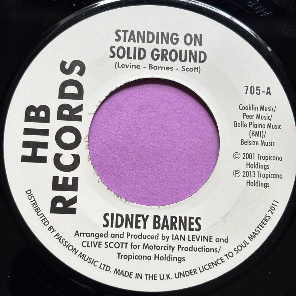 Sidney Barnes-Standing on solid ground-Hib R E+