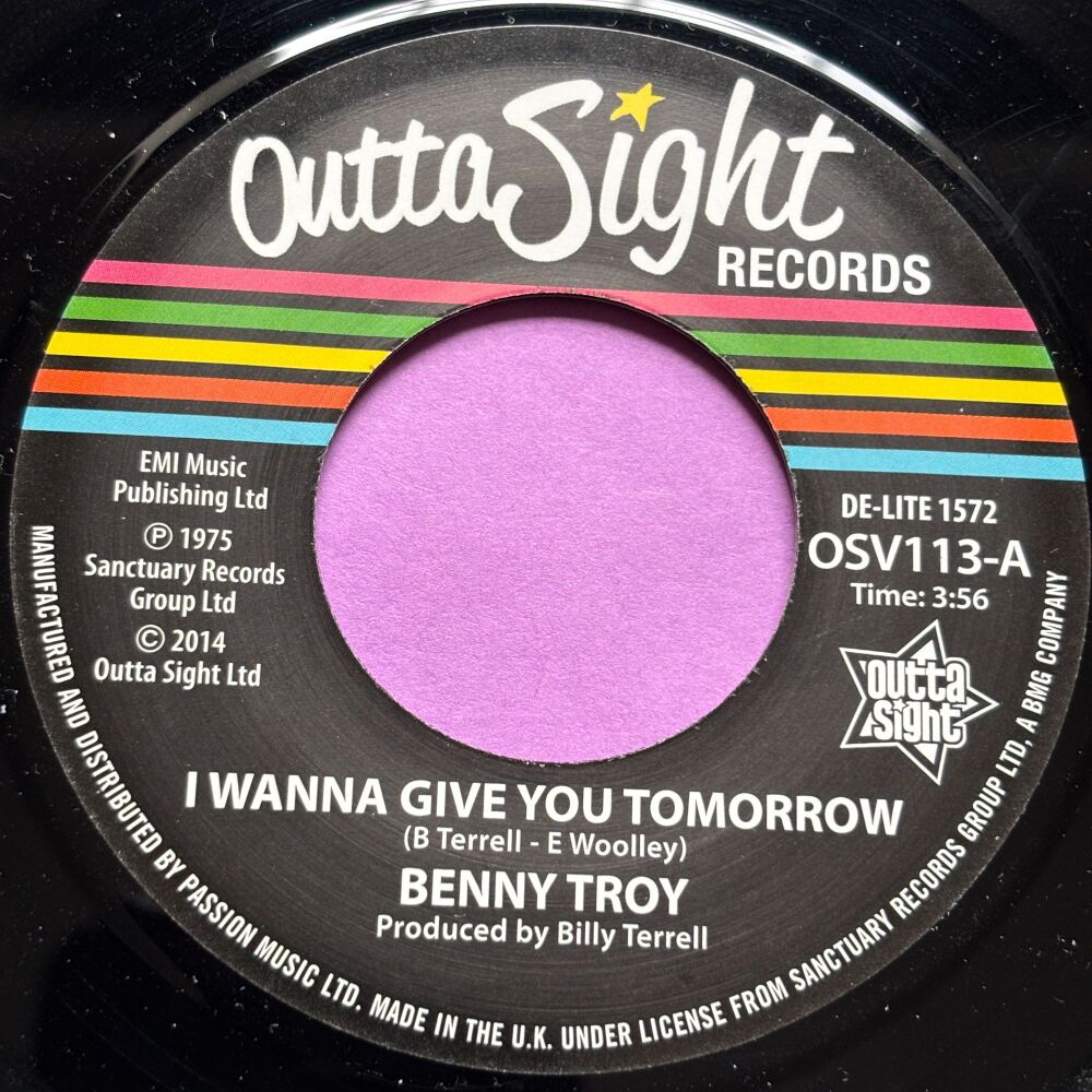 Benny Troy-I wanna give you tomorrow-Outta Sight R E+