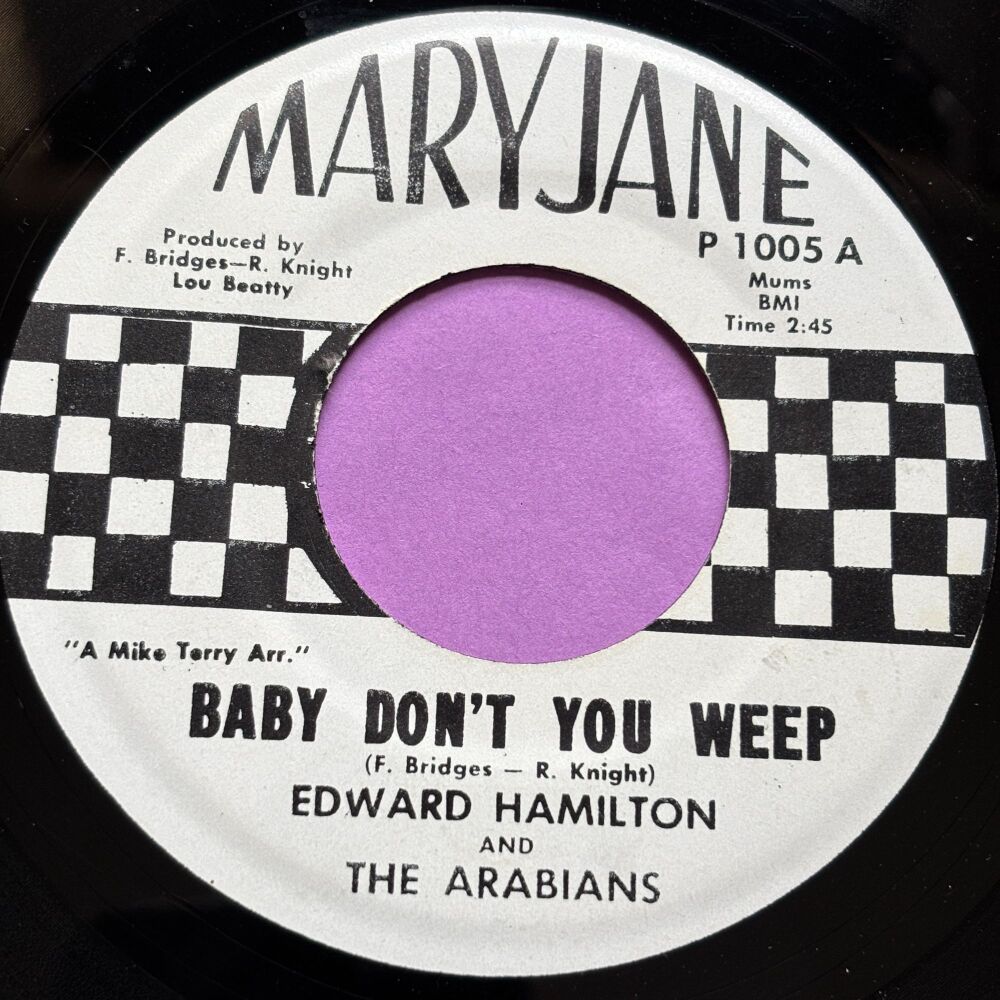 Edward Hamilton-Baby don't you weep-Mary Jane R E+