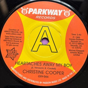 Christine Cooper-Heartaches away my boy-Outta Sight R E+