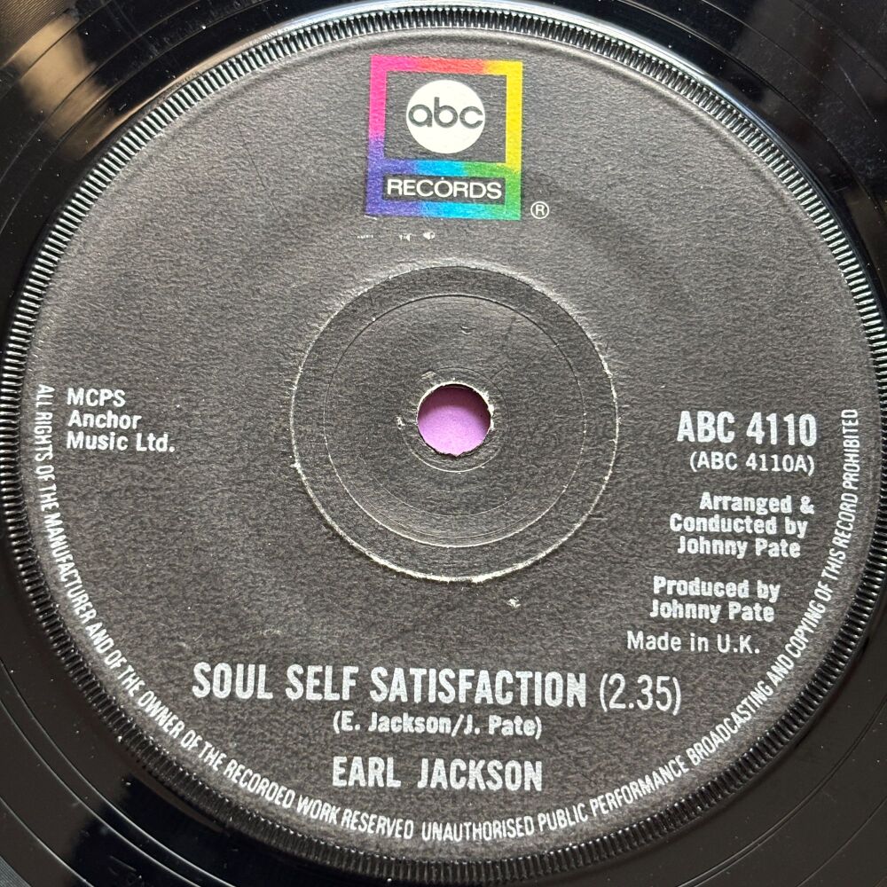 Earl Jackson-Soul self satisfaction-UK ABC E+