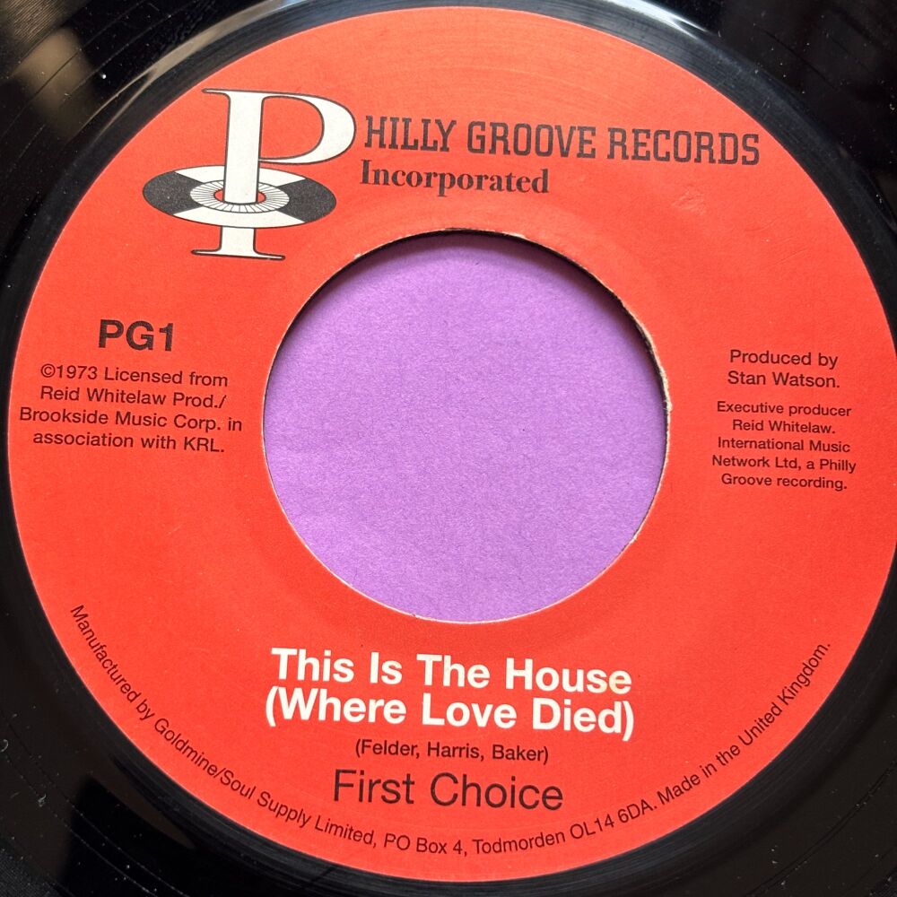 First Choice-This is the house-Philly Groove R E+