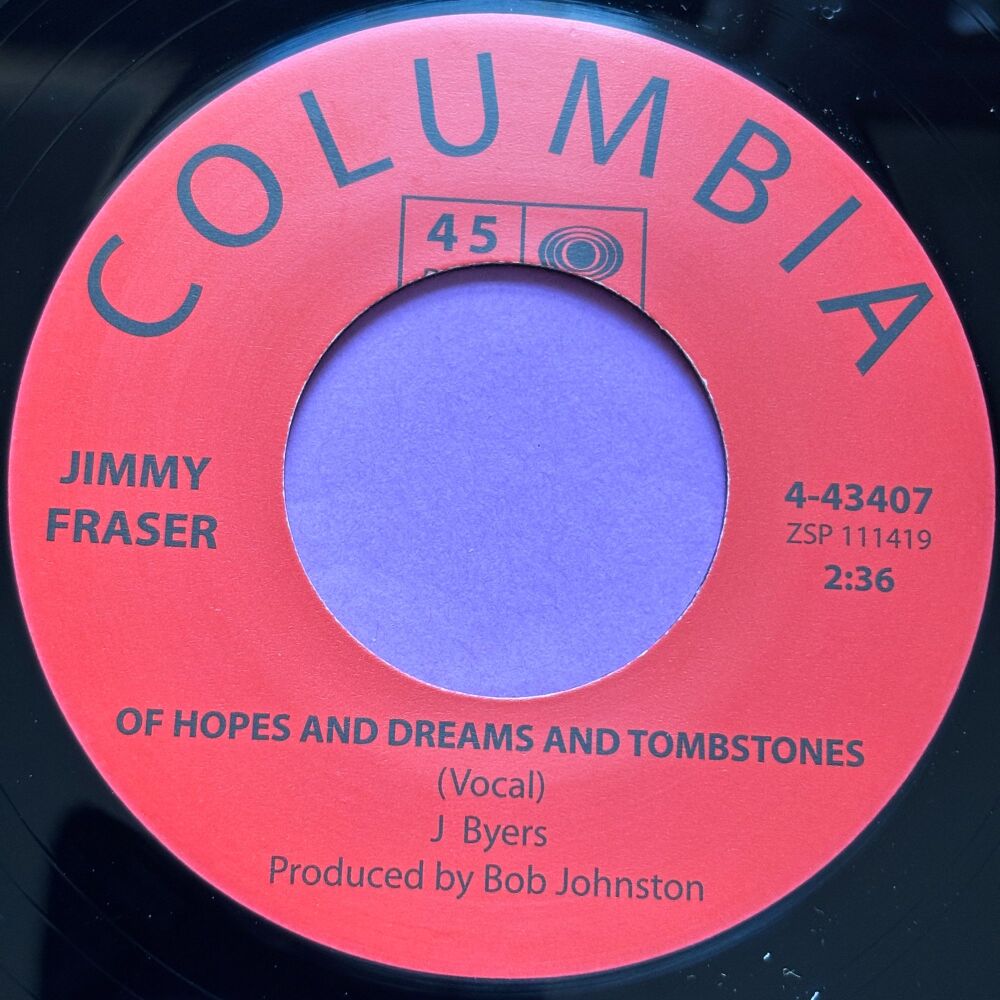 Jimmy Fraser-Of hopes and dreams and tombstones-Columbia R E+