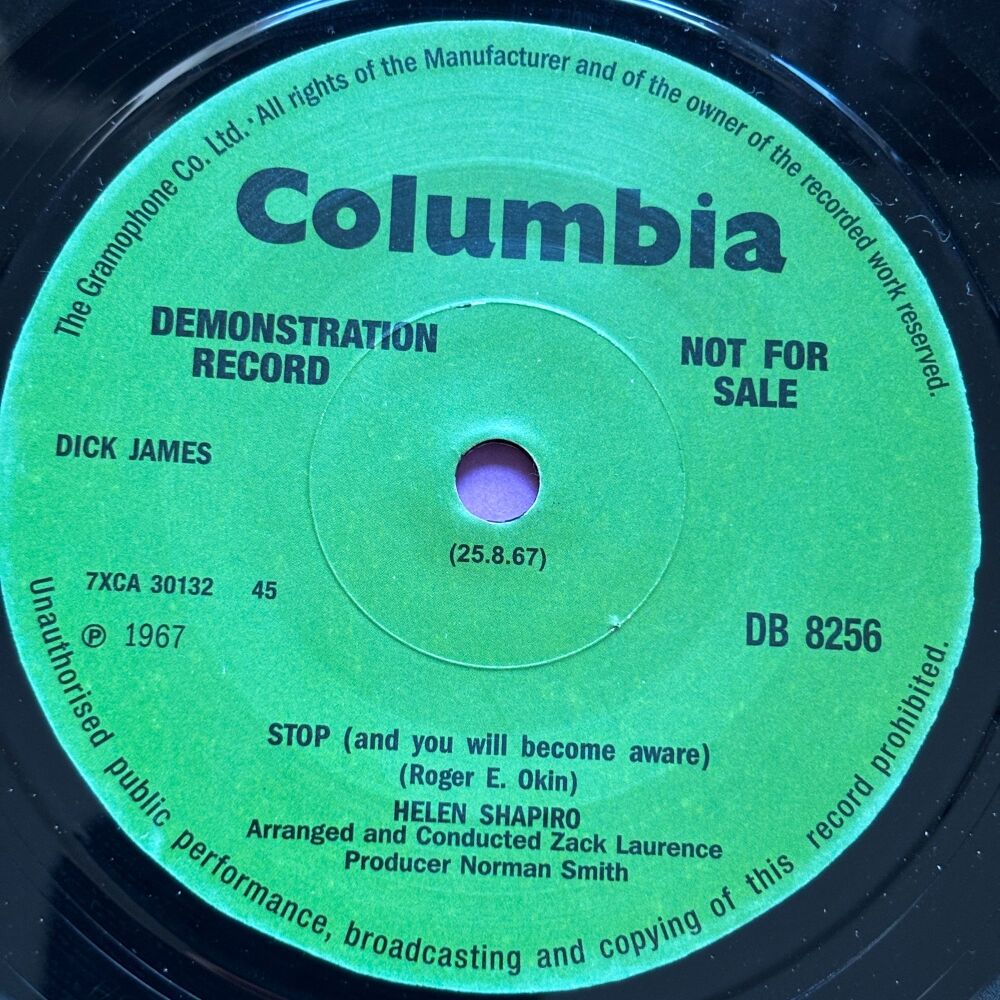 Helen Shapiro-Stop (and you will become aware)-Columbia R E+