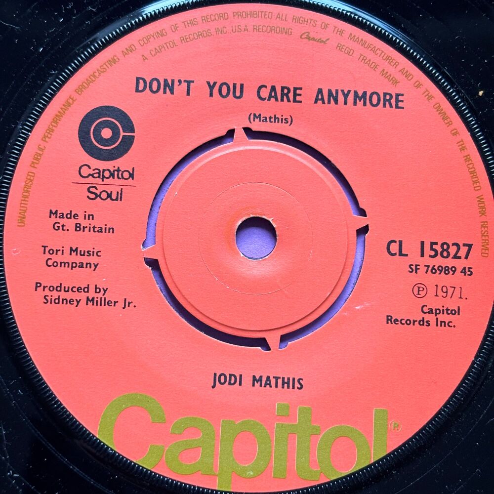 Jodi Mathis-You don't care anymore-UK Capitol E+