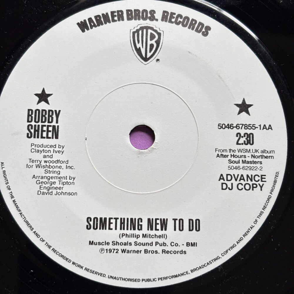 Bobby Sheen-Something new to do-WB R E+