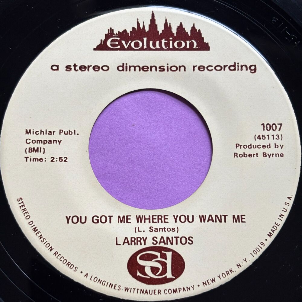 Larry Santos-You got me where you want me-Evolution R E+
