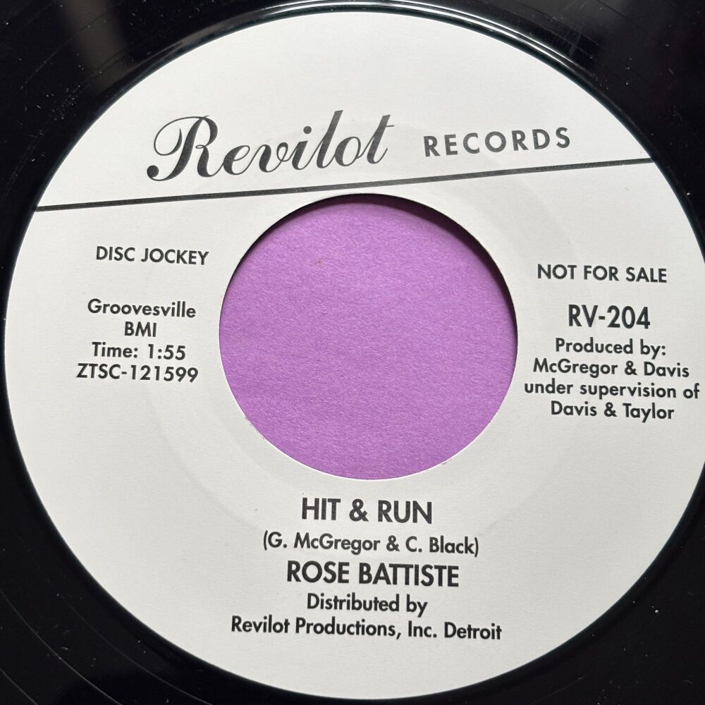 Rose Batiste-Hi & Run/ I miss my baby-Revilot R E+