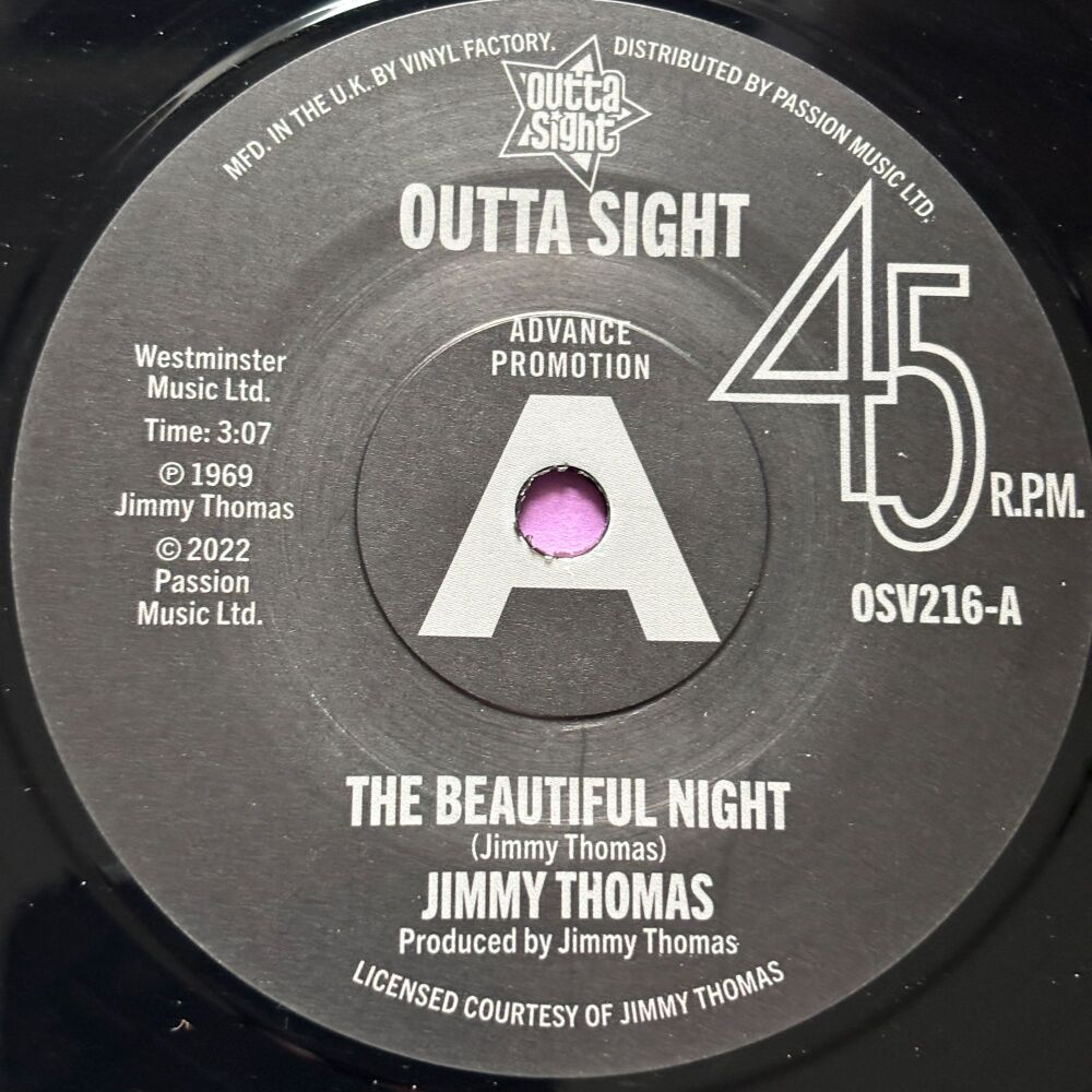 Jimmy Thomas-The beautiful night-Outta Sight M-