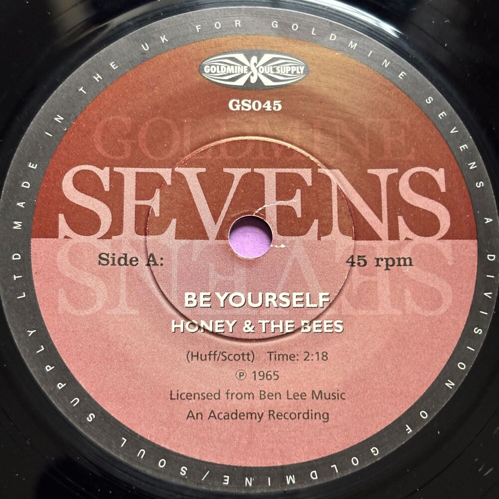 Honey & The Bees-Be yourself/ Two can play the same game-Sevens R E+