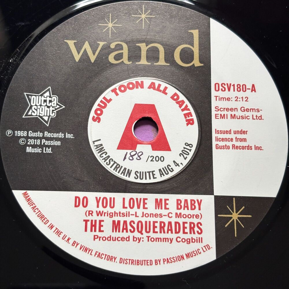 Masqueraders-Do you love me baby-Wand Outta Sight E+