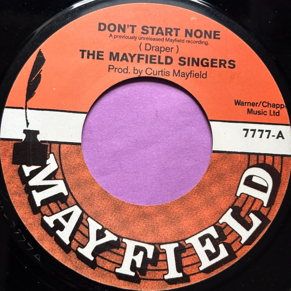 Mayfield Singers-Don't start none-Mayfield M-