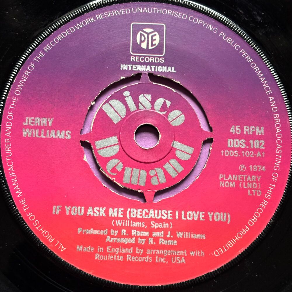 Jerry Williams-If you ask me-Pye E+