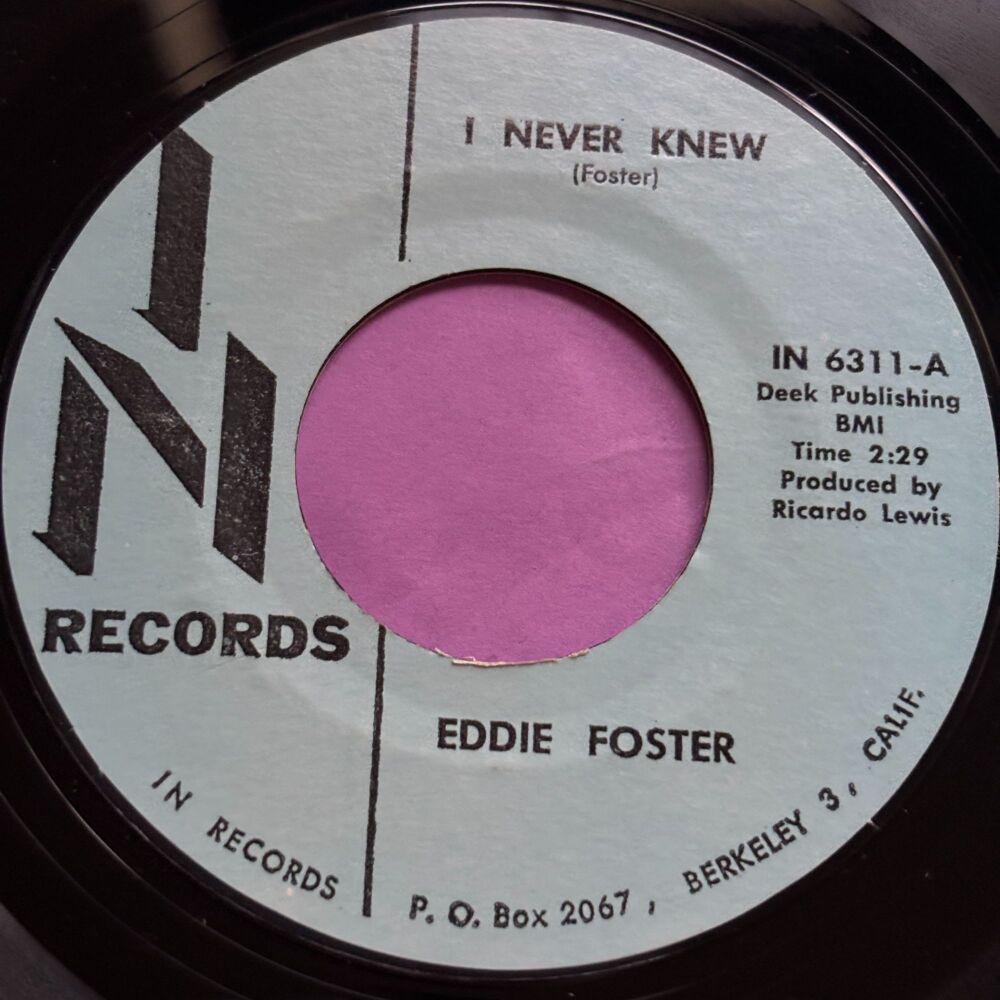 Eddie Foster-I never knew-IN R E+