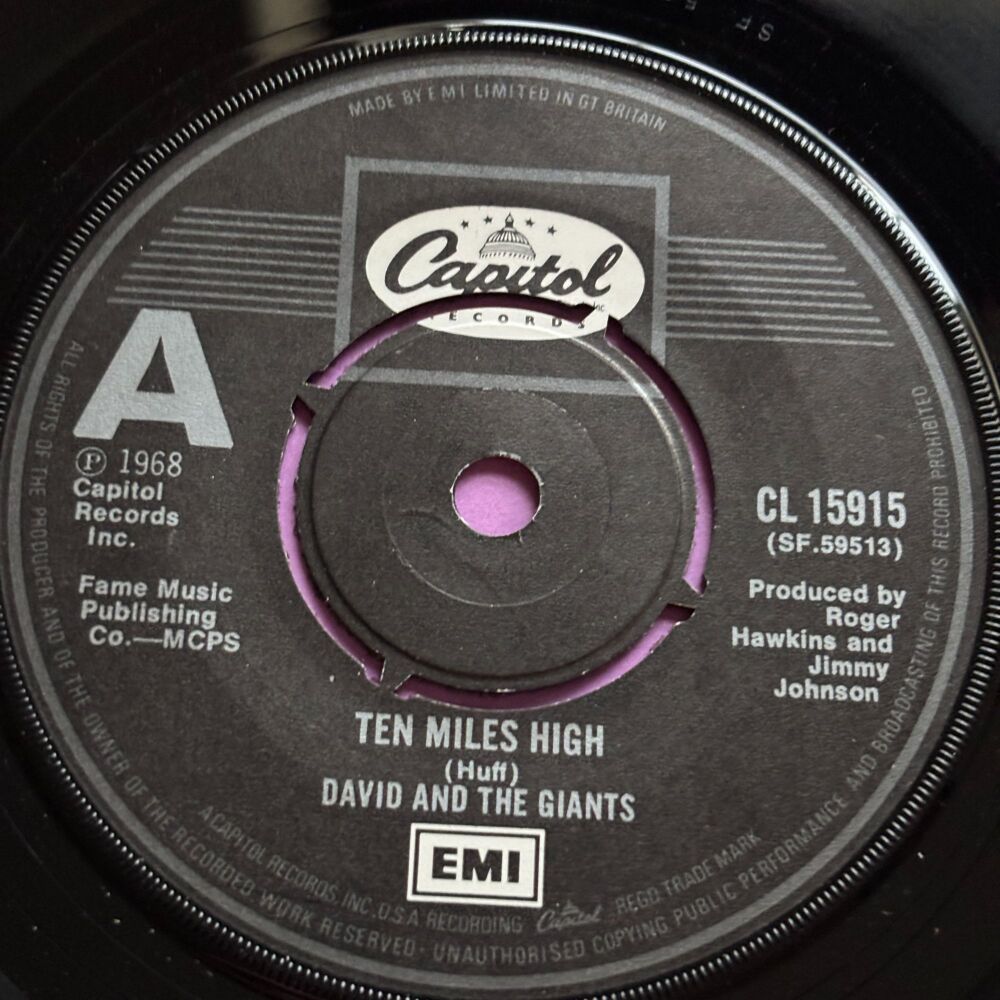 David & The Giants-Ten miles high/ Superlove-UK Capitol E+