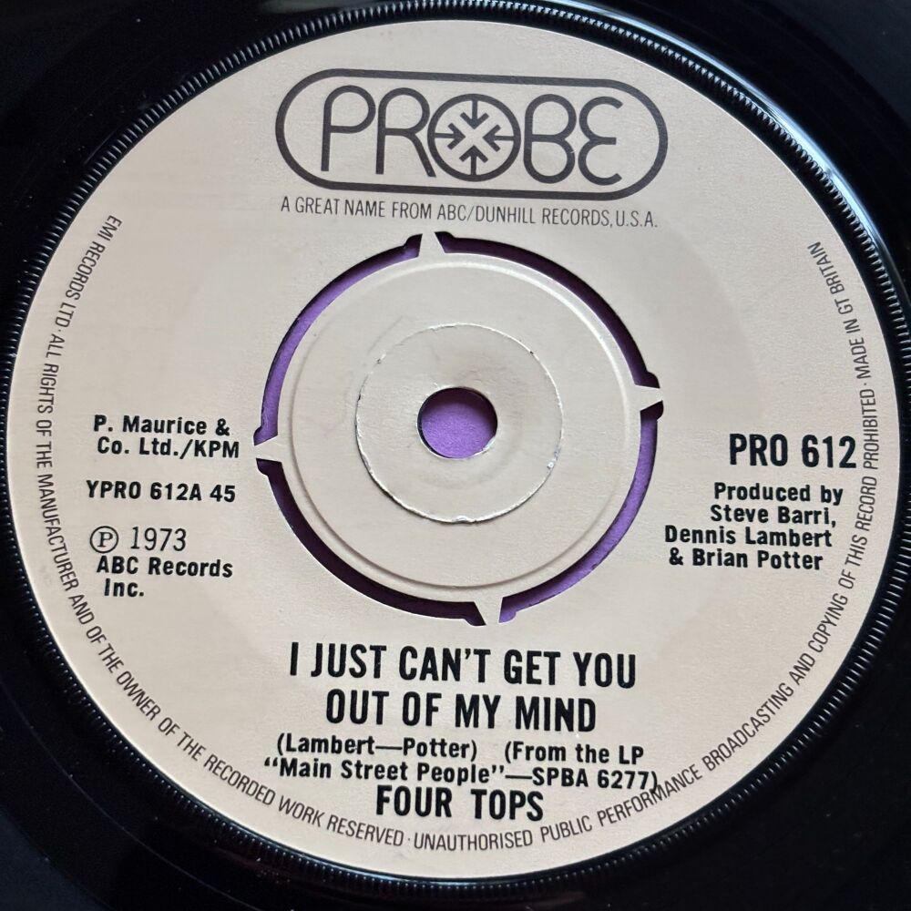 Four Tops-I just can't get you out of my mind-UK Probe E+