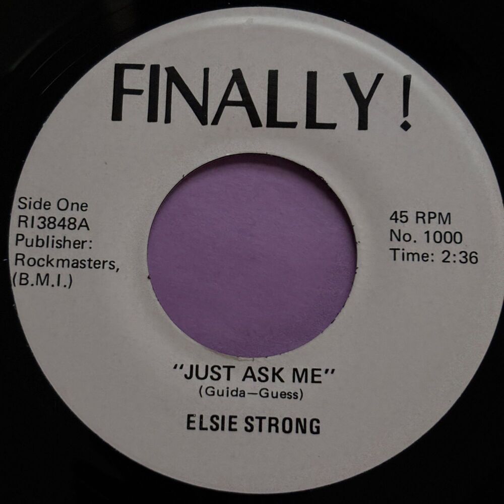 Elsie Strong-Just ask me-Finally R E+