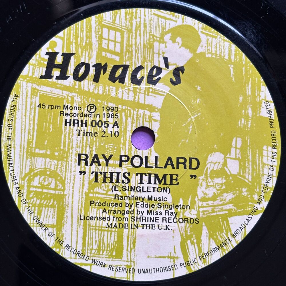Ray Pollard-This time-Horace's R vg+