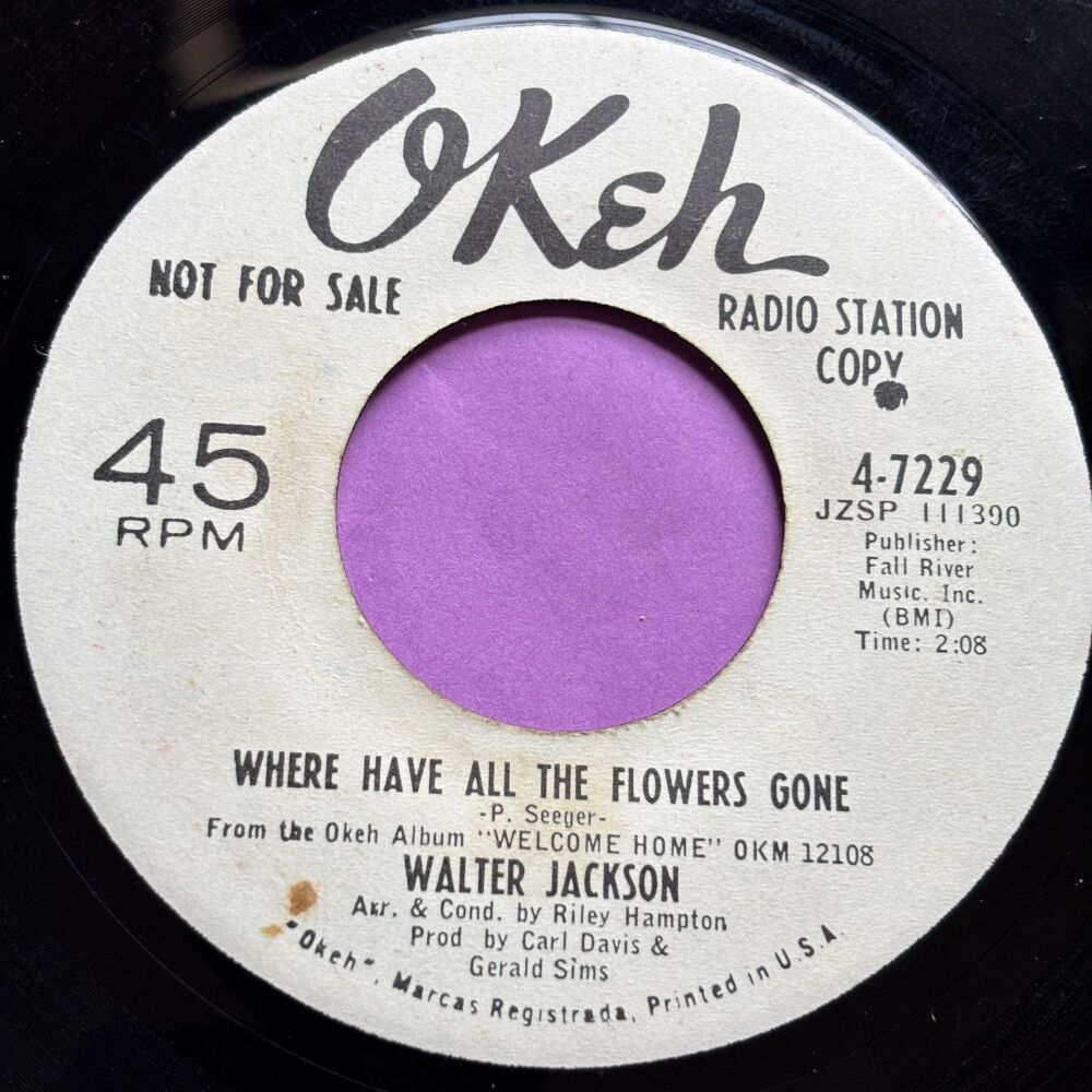 Walter Jackson-Where have all the flowers gone-Okeh R vg+