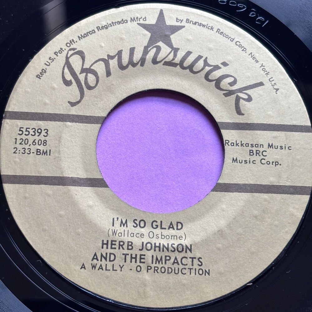 Herb Johnson-I'm so glad-Brunswick 2nd iss. E+