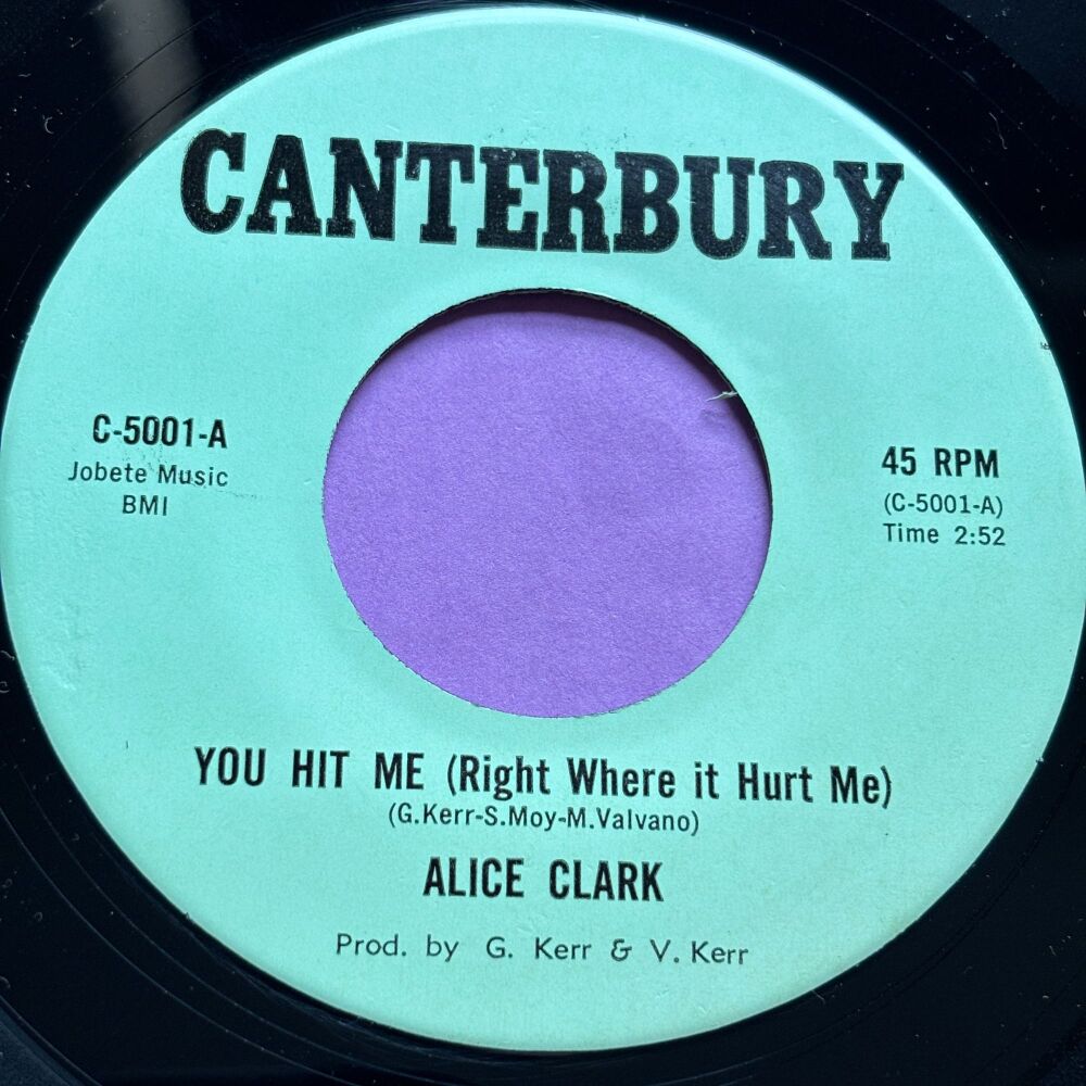 Alice Clark-You hit me-Caterbury R E+