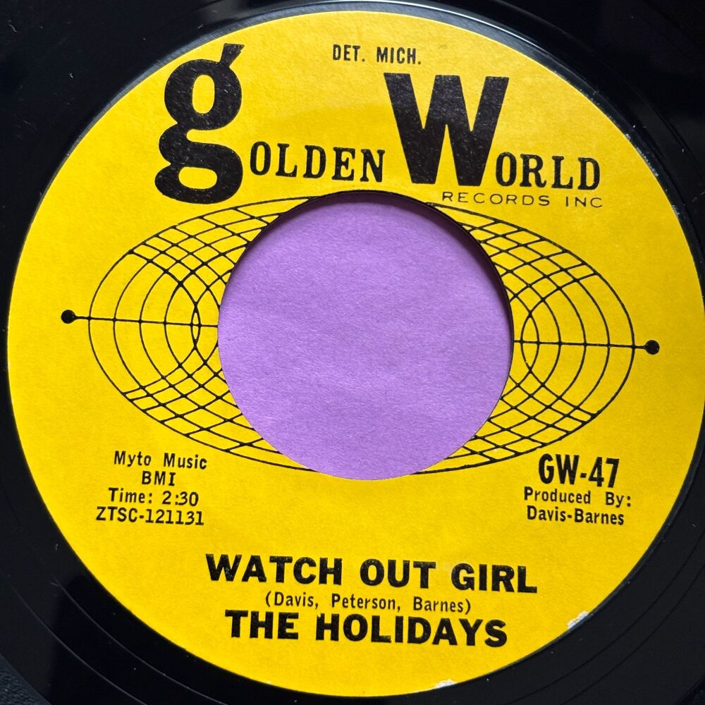 Holidays-Watch out girl-Golden World E+