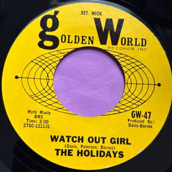 Holidays-Watch out girl-Golden World E+