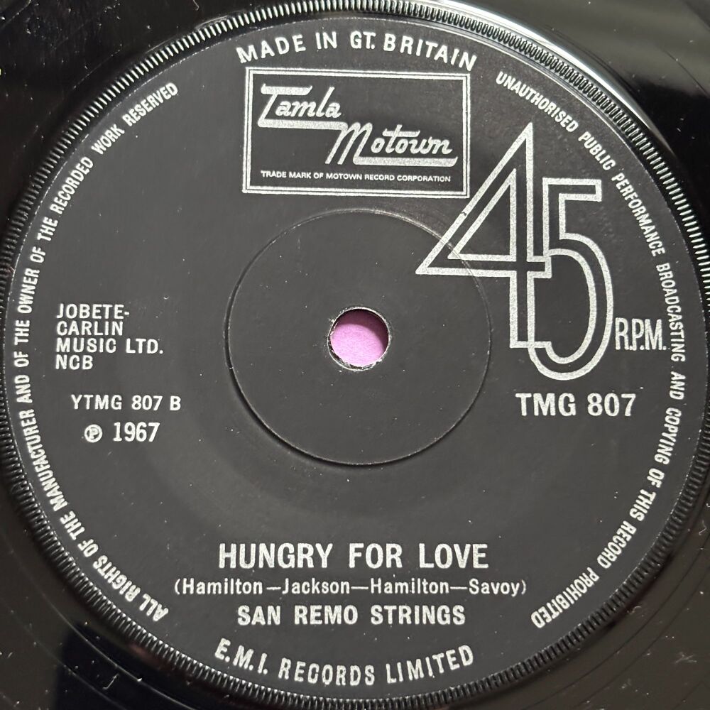 San Remo Strings-Hungry for love-TMG 807 E+