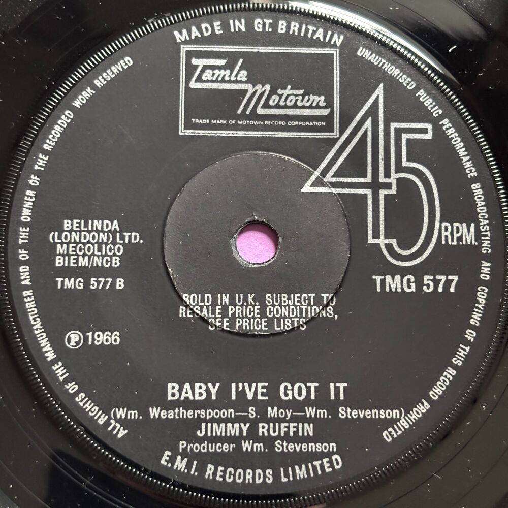 Jimmy Ruffin-Baby I've got it-TMG 577 E+