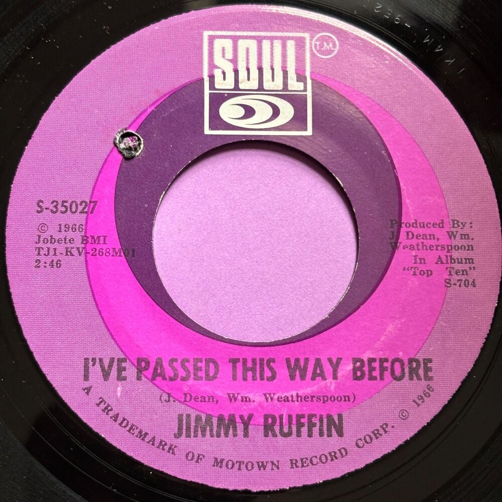 Jimmy Ruffin-I've passed this way before-Soul E+