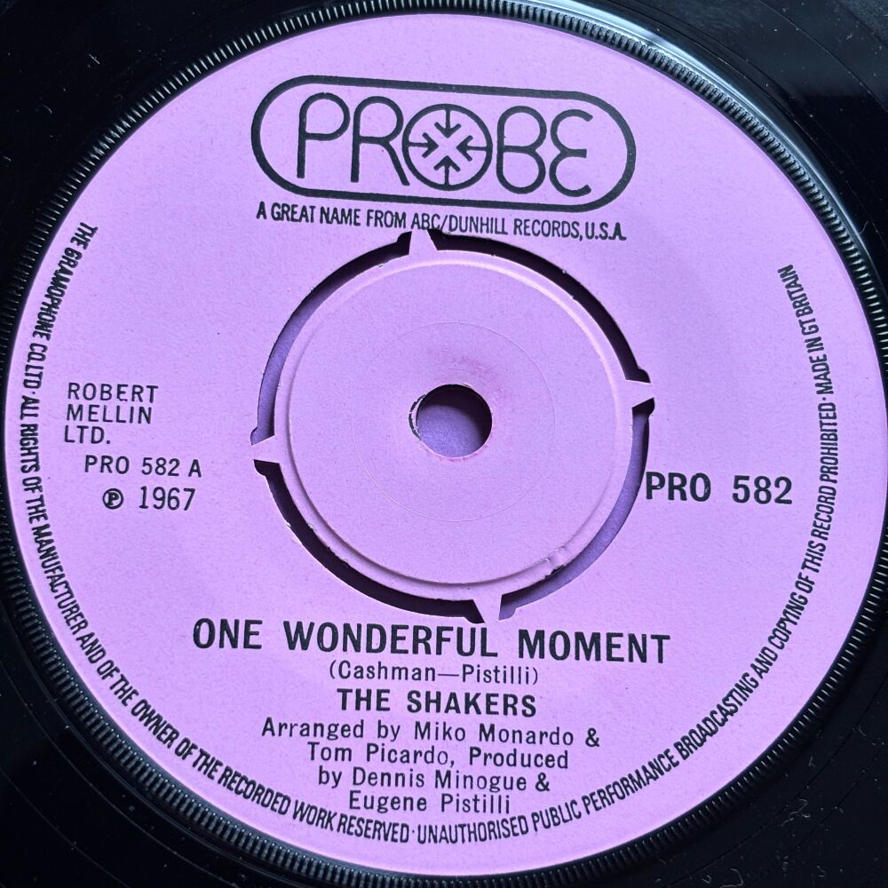 Shakers-One wonderful moment-UK Probe E+