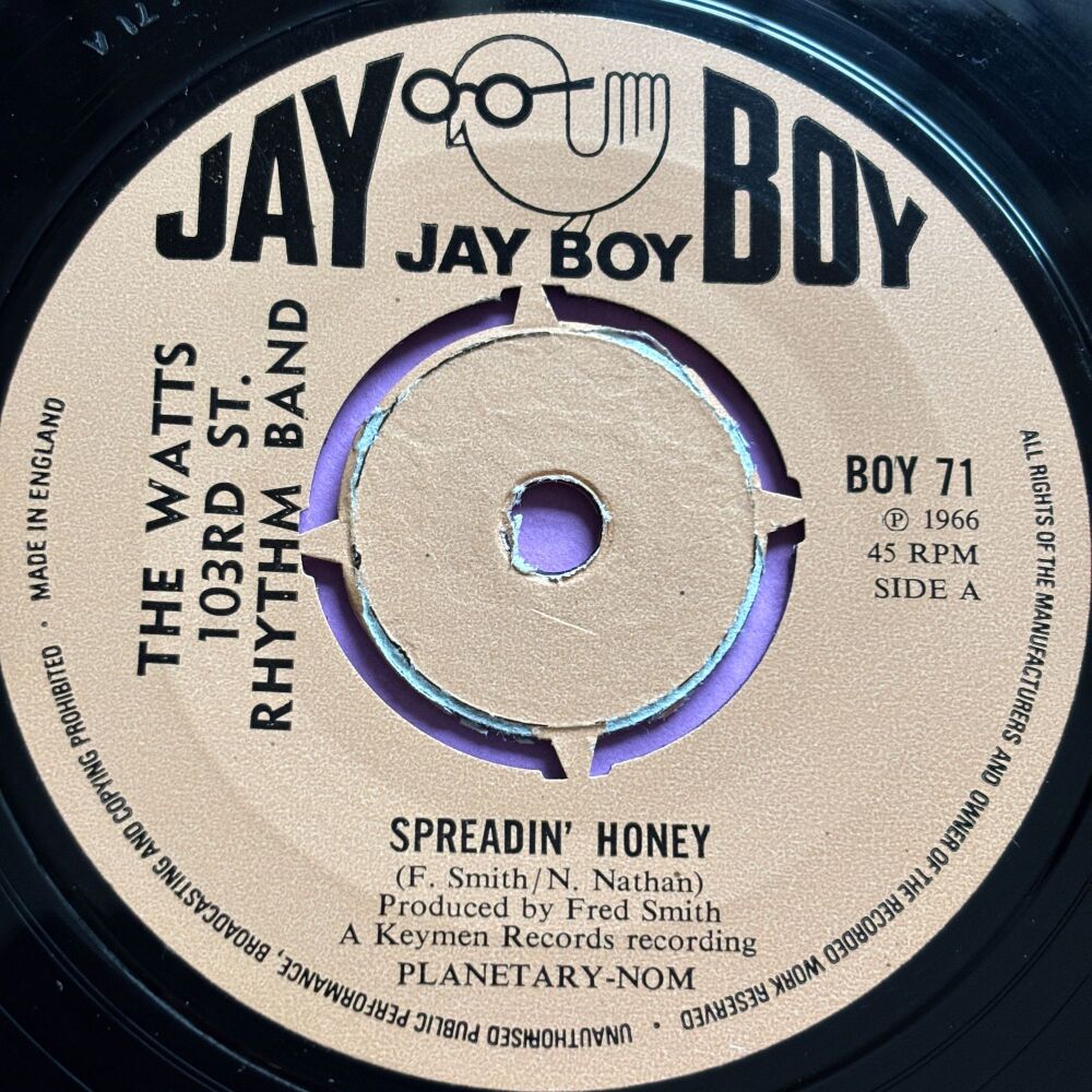 Watts 103rd St Rhythm band-Spreadin' honey-UK Jay Boy E+