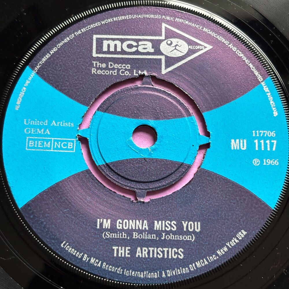 Artistics-Hope we have/ I'm gonna miss you-UK MCA E/E+