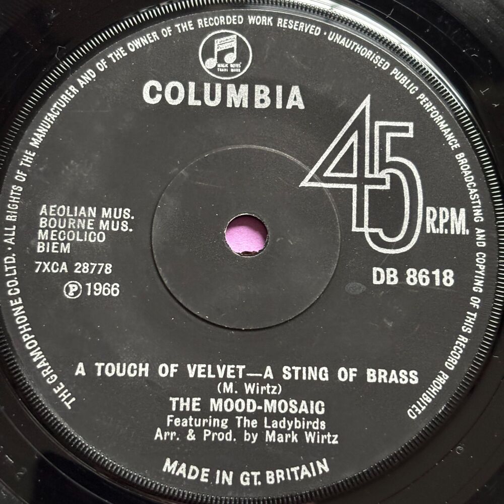 Mood Mosaic-A touch of velvet-A sting of brass-UK Columbia E+